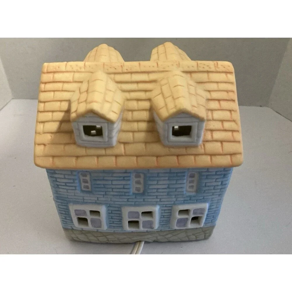 Collectible Light  Victoria Lamp Ceramic Cobblestone Design – Colorful Electric